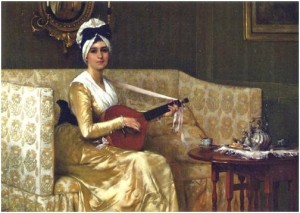 Chân dung bà Millet, tranh của Francis David Millet (1846 - 1912)