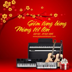 khuyen mai nhac cu tey: giam tung bung - mung tet lon