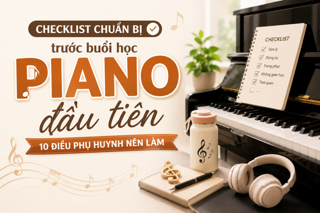 buổi học piano tại Bảo Lộc
