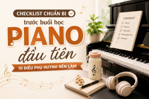 buổi học piano tại Bảo Lộc