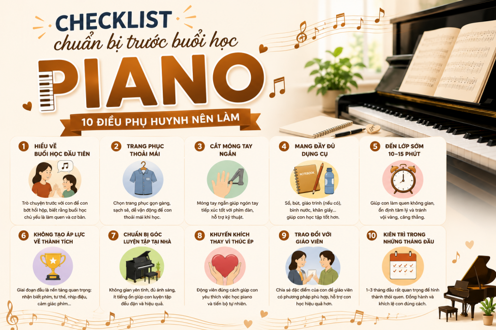 học piano